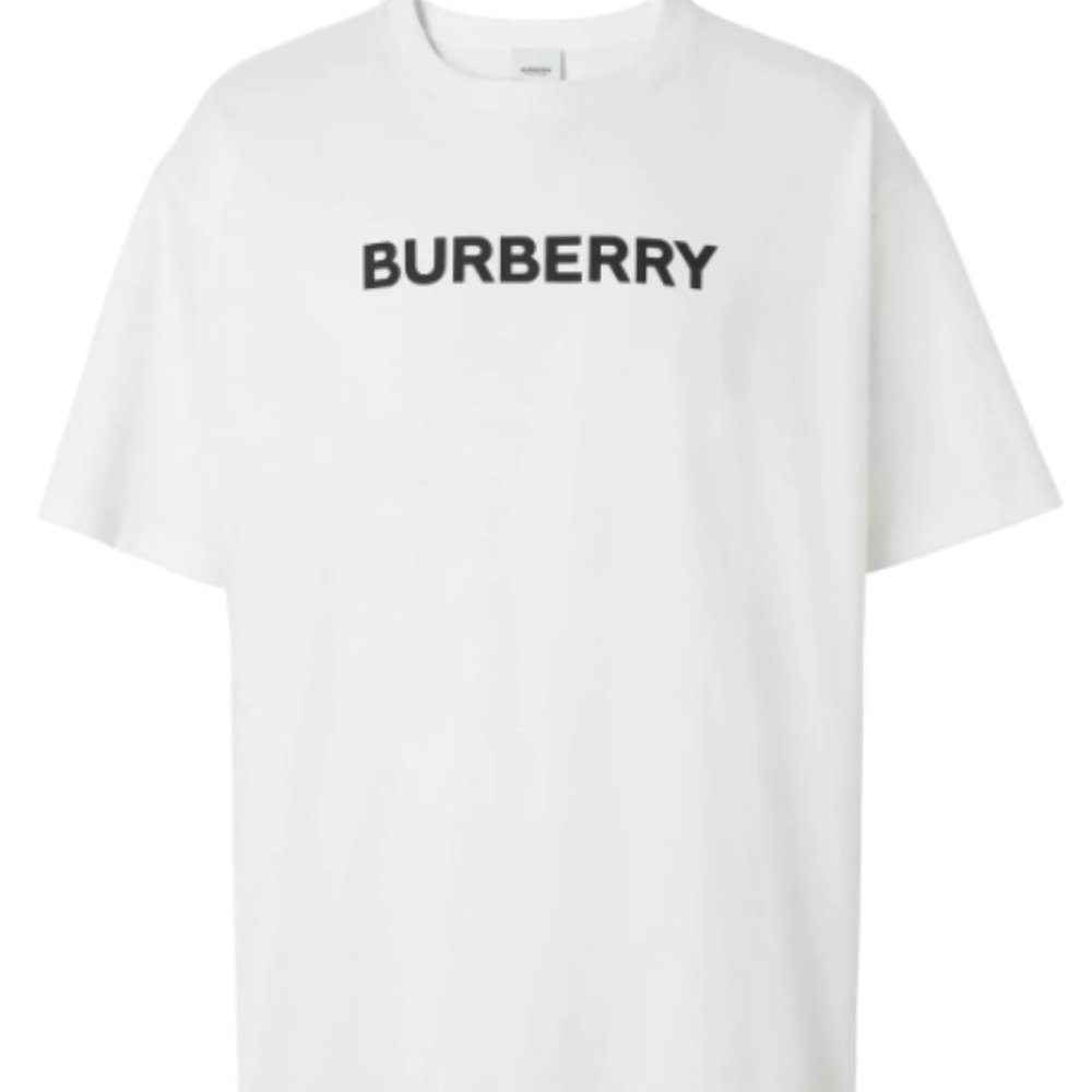 NEW Burberry Oversized Logo Print Cotton T-Shirt